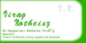 virag notheisz business card